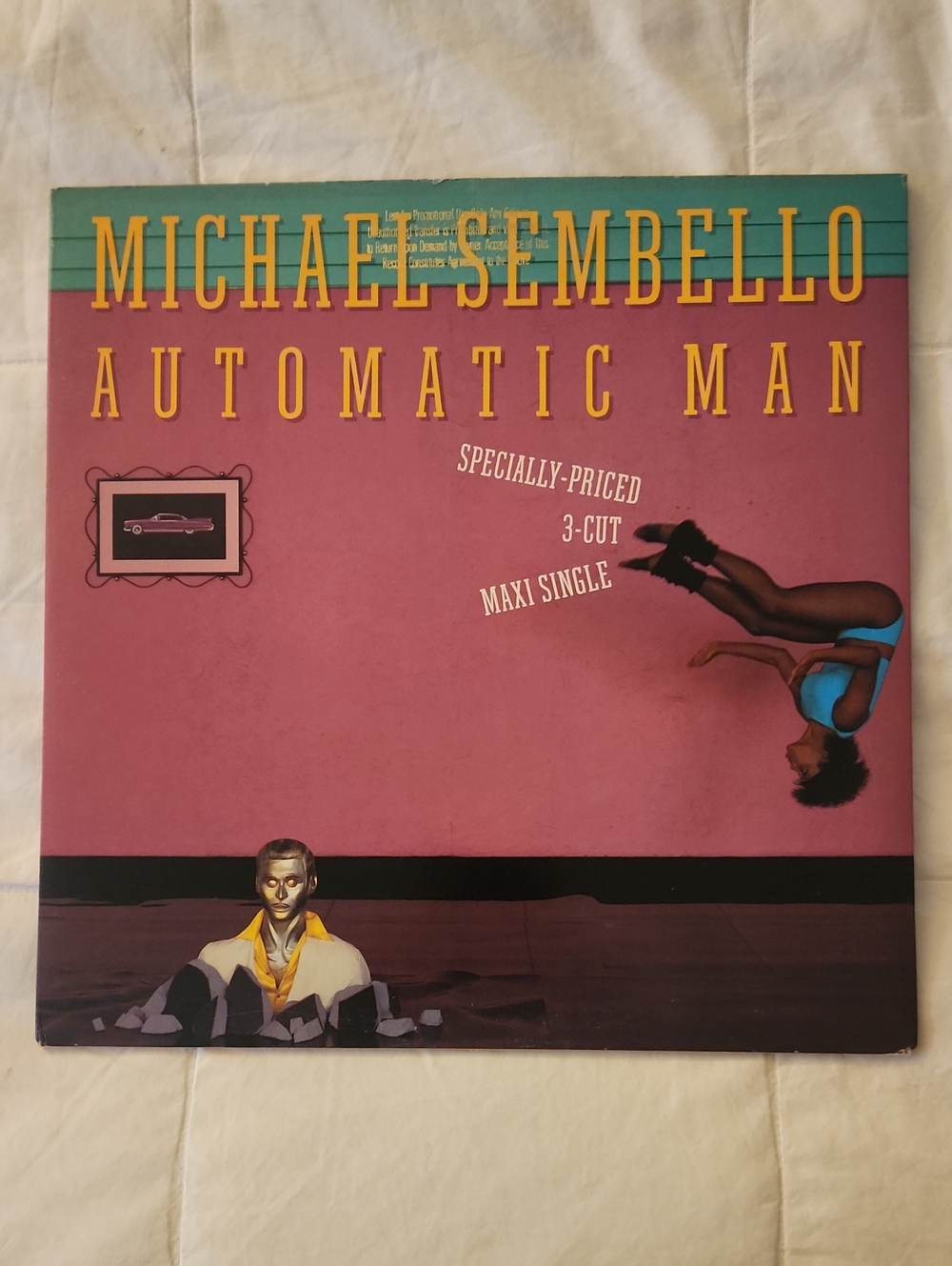 Michael Sembello "Automatic Man" Maxi Single Vinyl - DJ COPY NEVER PLAYED!
